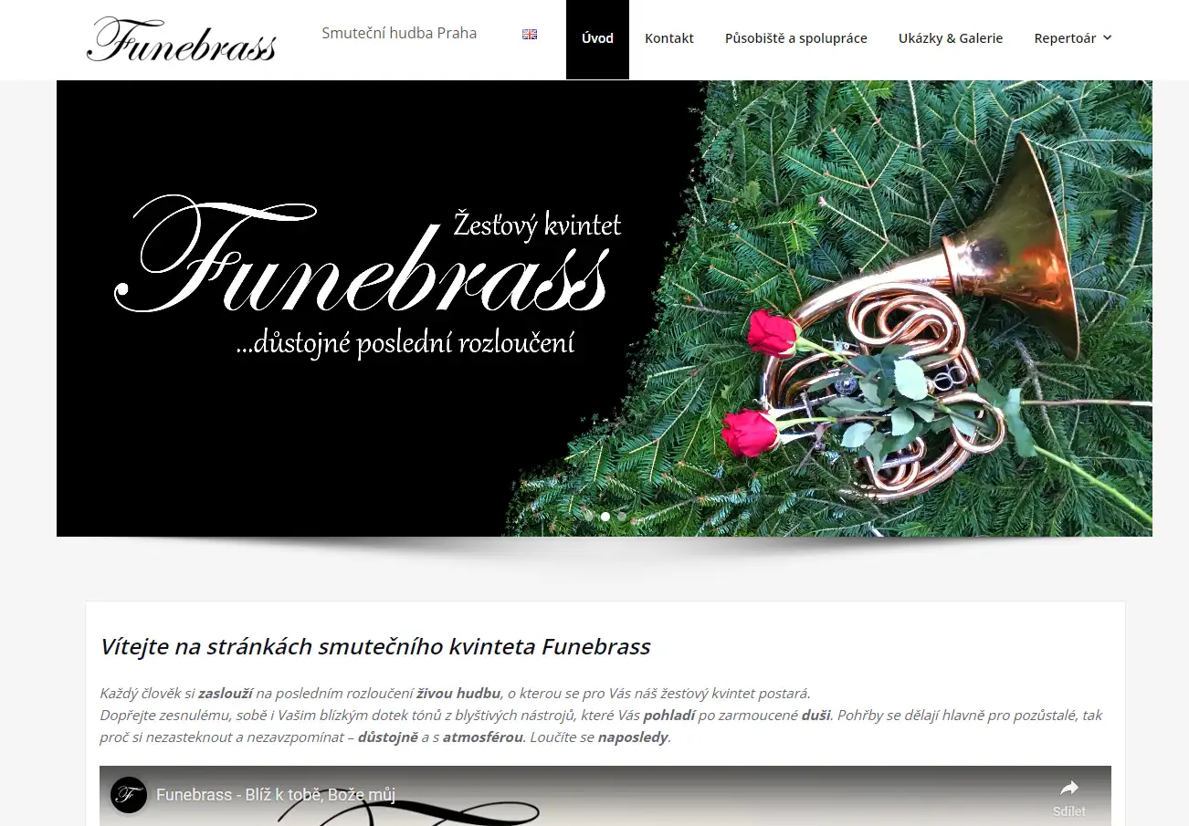 Funebrass web snapshot